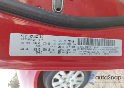 2019 Dodge Journey Se Value Package from USA, damaged, VIN 3C4PDCAB6KT758337